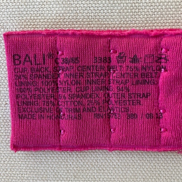 Bali lined underwire bra in magenta - Picture 4 of 4